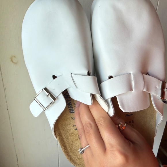 Birkenstock Boston Clogs White 42 Soft Footbed - Picture 5 of 15